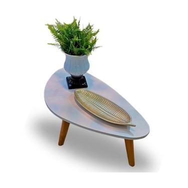Imagem de Mesa de Centro Orgânica Paris White - Demoglass