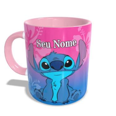 Imagem de Caneca Lilo Stitch Personalizada com nome - Jlssublimação, Rosa