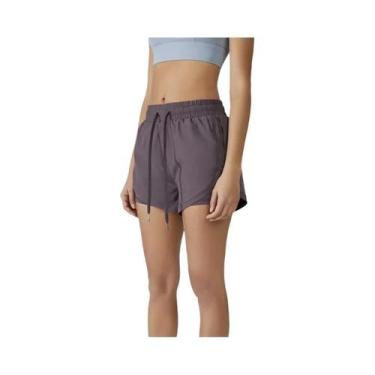 Imagem de Shorts de Yoga Neon Feminino - Fitness, Elastano, Elástico para Corrid