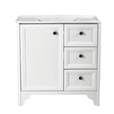 Imagem de Gabinete Armário Banheiro Ditália c/Pia BN-05 Cozy, Branco