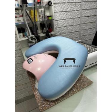 Imagem de Apoio de Mão/Punho Delta Para Manicure Conforto Luxo Extremo (Azul Bebê)