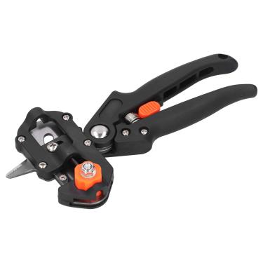 Imagem de Ferramenta de Enxerto de Jardim, Tesoura de Corte Perfeita para Plantas, Galhos de árvores, Podador, Suprimentos Profissionais de Jardineiro, Conjunto Completo Com Bolsa de (Preto)