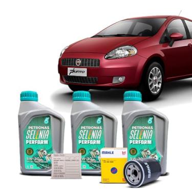 Imagem de Kit Troca de Oleo 5w30 e Filtro Fiat Punto Fire 1.4 8v 2007 a 2012