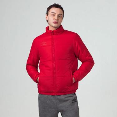 Imagem de Parka Masculina Basic Diamond - Umbro, Vermelho, G