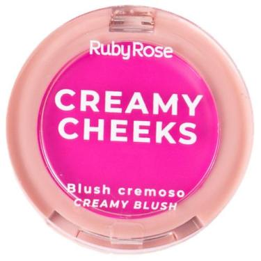 Imagem de Blush Cremoso Facial Creamy Cheeks Ruby Rose HBM02, Pink Tint
