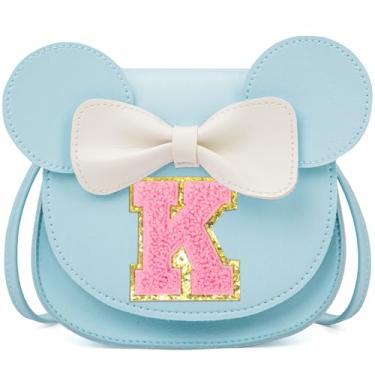 Imagem de OYLOLA Presentes de aniversário para meninas de 3, 4, 5, 6, 7 e 8 anos, bolsa infantil para meninas pequenas, presente para meninas, Azul e rosa, K