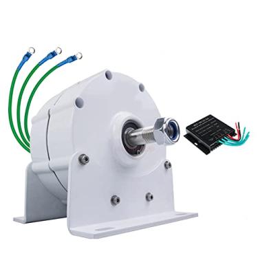 Imagem de AISINILALAO 2025 Novo gerador de ímã permanente sem engrenagem 12V 24V 48V 1000W AC DC CD 3 FASE Alternador adequado para turbinas hidrelétricas e eólicas (com base),24V