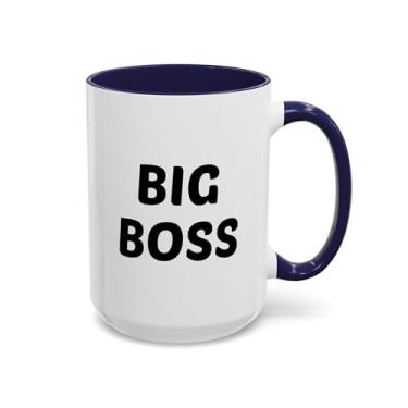 Imagem de Caneca de café Big Boss - presente para o dia do chefe, decoração de escritório, motivação de liderança, uso diário, copo engraçado para aniversário de trabalho