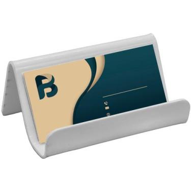 Imagem de Porta Cartão de Visita Acrílico Suporte Mesa Balcão Stand Organizador 