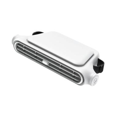 Imagem de Wswqop Fã do assento de carros para o banco traseiro plugue USB 3 VELOCIDADE VENÇa AJUSTÁVEL VAN FAM de REFRIGENÇÃO de SUV, Branco
