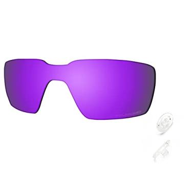 Imagem de SAUCER Lentes de reposição premium e protetores de nariz para óculos de sol Oakley Probation OO4041 High Defense - violeta roxo polarizado