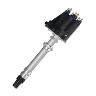 Imagem de Aflle Racing Distribuidor de ignição com tampa preta e rotor para Chevy GMC Van Pontiac Grand Prix 4.3L V6 1985-1995 (OE: 1103993, DST1635)