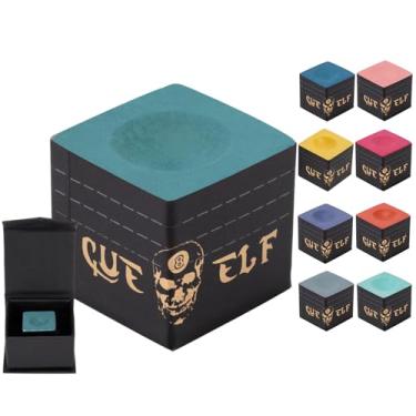 Imagem de CUEELF Giz de taco de bilhar com tecnologia de giz de bilhar com caixa de armazenamento incluída (verde)