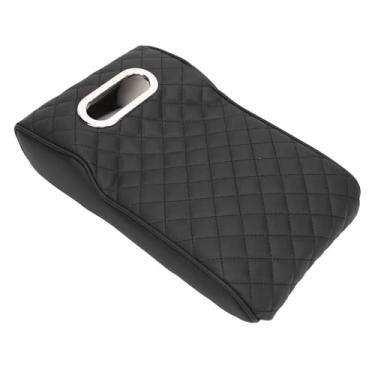 Imagem de Capa do Console Central de Couro de Espuma de Memória, Proteção Total, Ajuste Universal, Couro de Nappa Respirável, 2 Tiras Elásticas, Adequadas para Caminhões e Carros SUVs,