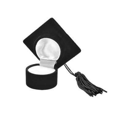 Imagem de Caixa de anel de formatura para mulheres, homens, presentes de formatura para neta, filha, aula, caixa de lembrança, para mulheres, ensino médio, faculdade, graduação, caixa de armazenamento de joias