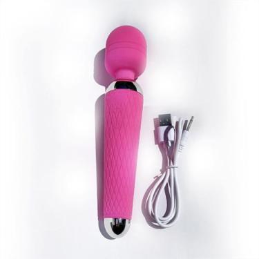 Imagem de Vibrador Corporal Sexual Varinha Mágica Portátil Potente Bateria USB 6
