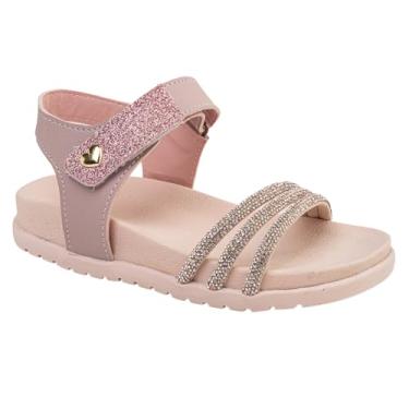 Imagem de Papete Infantil Feminina Sandalia Birken Infantil Menina Preta, Nude, Pink e Prateada (Nude, BR, Criança de 9 a 12 anos, Numérico, 27)