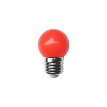 Imagem de Lampada Led Bolinha Galaxy E27 3Wx127V Vermelho 1232 - Kit C/10, 110V