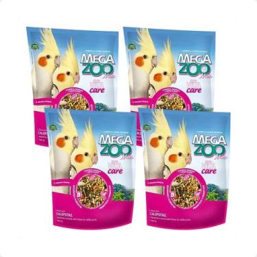 Imagem de Combo 4 Ração Megazoo Mix Super Premium Calopsitas - 300g
