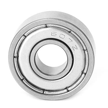 Imagem de Rolamentos de Skate, Rolamentos Pequenos Rolamentos 10pcs Universal Ed Dupla Ed Alta Velocidade Ranhura Profunda Rolamentos de Esferas de Aço de Aço ((607-ZZ))