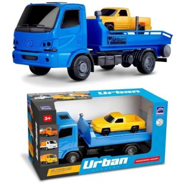 Imagem de Caminhão de Brinquedo, Infantil, Criança, Guincho, Material Resistente, Carrinho, Coleção (Azul)