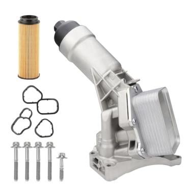 Imagem de 11428651710 11428580414 Conjunto de refrigerador de óleo de motor de alumínio com sensor de refrigerador de óleo e kit de juntas para BMW B48 230i 330 430i 530i 540i X3 X4 Z4 G20 G30 G32 G11 G01 G01