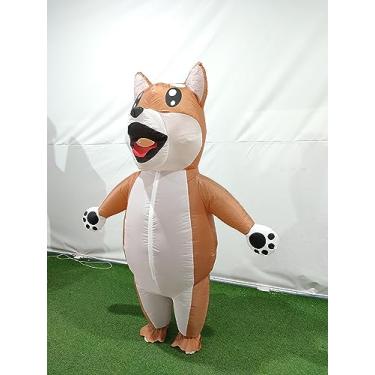 Imagem de Moon Fwends Fantasia inflável adulto de cachorro Shiba (grande)