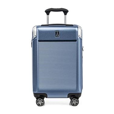 Imagem de Travelpro Mala giratória expansível Platinum Elite, azul celeste escuro, mala de mão 53 cm, Azul-celeste escuro, Carry-On 21-Inch, Mala giratória expansível Platinum Elite Hardside