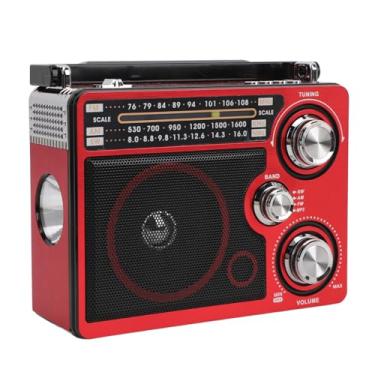 Imagem de Zunate Rádio de ondas curtas portátil de banda completa, rádio AM FM SW LW World Band DSP, rádio de boa recepção, rádio de ondas curtas com melhor recepção, antena telescópica longa para casa, cozinha