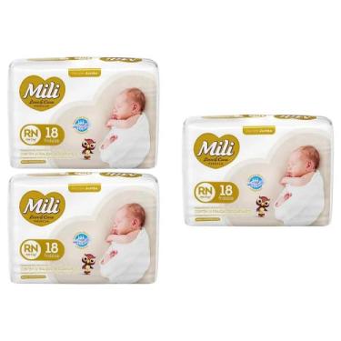 Imagem de Kit C3 Fralda RN Love & Care Mili Recém Nascido - Mili - Mili Sa