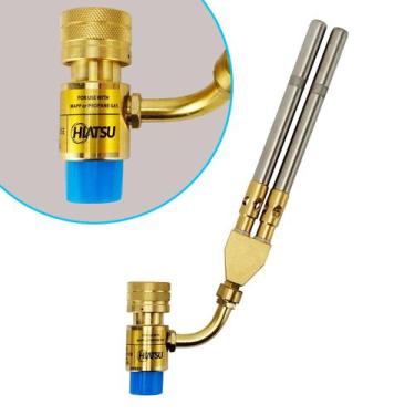 Imagem de Maçarico Cano Duplo Portátil Alto Rendimento com Regulagem HIATSU JH-1