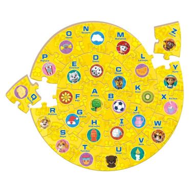 Imagem de Puzzle Alfabeto Caracol - Patrulha Canina - Nig Brinquedos