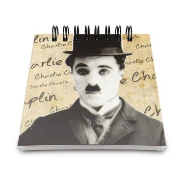 Imagem de Bloco De Anotações Retrô Charlie Chaplin
