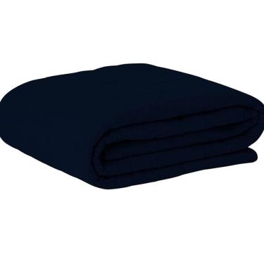 Imagem de Cobre Leito Tecebem Solteiro Malha Lisa Em Matelasse 170 X 240cm Marinho