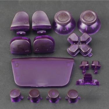 Imagem de LightFairy ABXY Buttons for PS5 3.0 BDM-030 Gamepad Controller L1 R1 L2 R2 Trigger Button Key D-pad Button (clear purple)