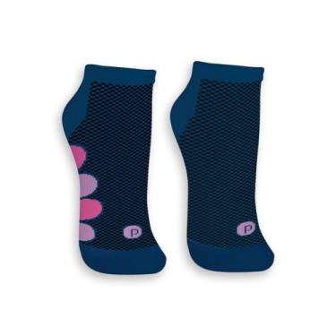 Imagem de Meia Esportiva Cano Curto Puket 8505, Azul marinho