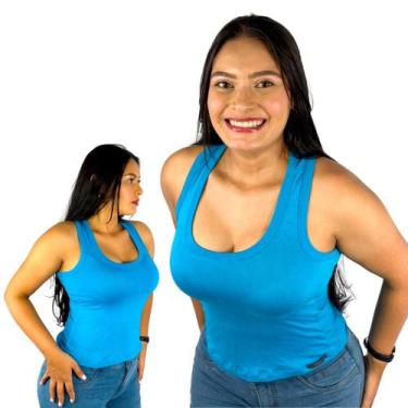 Imagem de Regata Camiseta Blusa Feminina Esportiva Nadador Fitness Academia - So