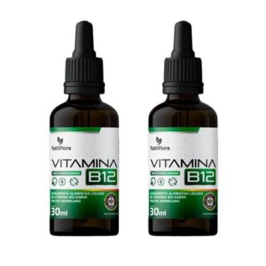 Imagem de Kit 2x Vitamina B12 (Metilcobalamina) Sabor Frutas Vermelhas 30ml Tutt