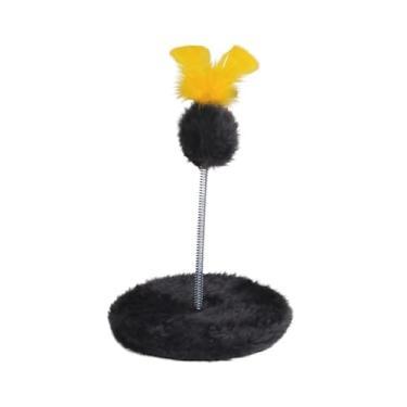 Imagem de Brinquedo Gato Mola Maluca Chocalho Brinquedo Para Gatos Exclusivo Tipo Arranhador Gato (Grafite)