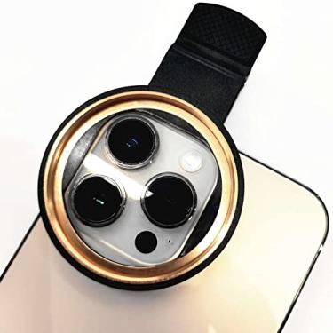 Imagem de Design de porta de lente de telefone quadrado, clipe de rosca universal portátil de 52 mm para câmera de celular assistente de lente e filtros de efeitos, para iPhone 15 14 13 12 11 X Plus (clipe de filtro de lente)