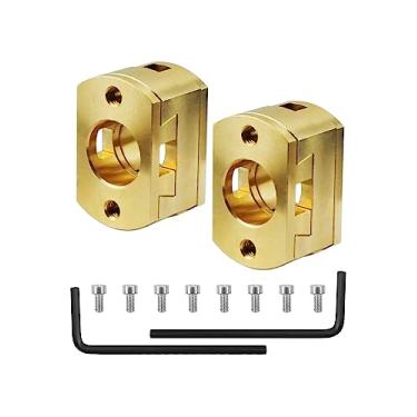Imagem de SZRKRLA Acoplador De Eixo Z De Latão Parafuso De Avanço Duplo Z T8 Adequado Para Impressora 3D Creality Ender 3 Pro V2 S1 Neo Cr10 S4 S5 Kit De Acoplamento Oldham De Haste Roscada De 8 Mm Kit De Aco