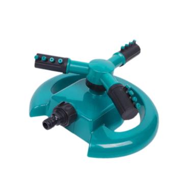 Imagem de Baoblaze Aspersor de jardim com disco de base, lavador, rotativo de 360 ​​graus, três braços, aspersor de gramado para irrigação de plantas, pátio e quintal