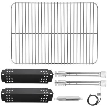 Imagem de Criditpid Peças de reposição para churrasqueira Charbroil 463647018 463672717, grelha de cozinha, barraca térmica G215-0203-W1, queimadores, tubos de transporte e ignição para churrasqueiras Charbroil