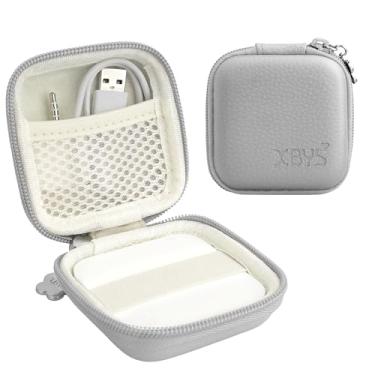 Imagem de Linpr Estojo para leitor de cartão quadrado sem contato e leitor de chip (1ª/2ª geração), mini bolsa rígida de transporte, serve para scanner de cartão de crédito, cabos USB e acessórios pequenos