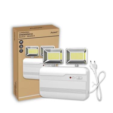 Imagem de Luminaria Led Emergencia Bloco Evo 12w 6000K Branco Frio Bivolt 4h de 