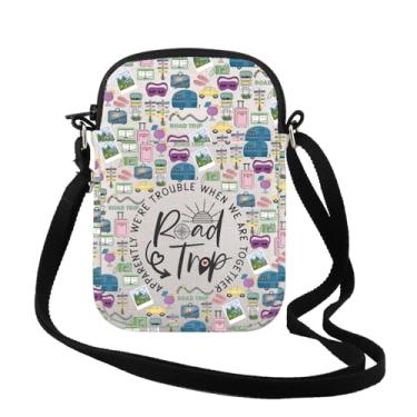 Imagem de TSOTMO Travel Lover Gift When We Are Together Road Trip Bolsa tiracolo Família Férias Aventura Presente, Trouble Cr