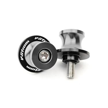 Imagem de jininshengxindianzi Compatible With Suzuki V-Strom 250 1050 XT VStrom 650 VStrom 800DE DL650 DL1000 Motorcycle 8MM Swingarm Spools Slider Stand Screws Protector(Titanium)