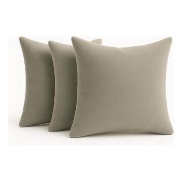 Imagem de Kit 3 Almofadas Cheia Veludo Sofa 45x45 Tons Colorido - Art in Decor, 