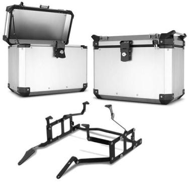 Imagem de Bau Lateral Side Case Alumínio 33 Litros + Suporte BMW GS 1200 Adventu