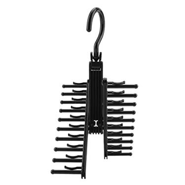 Imagem de YOUTHINK Organizador Preto de Suporte de Rack Ajustável Em 360 Graus Cross X Cabide para Organização Arrumada e Arrumada do Armário